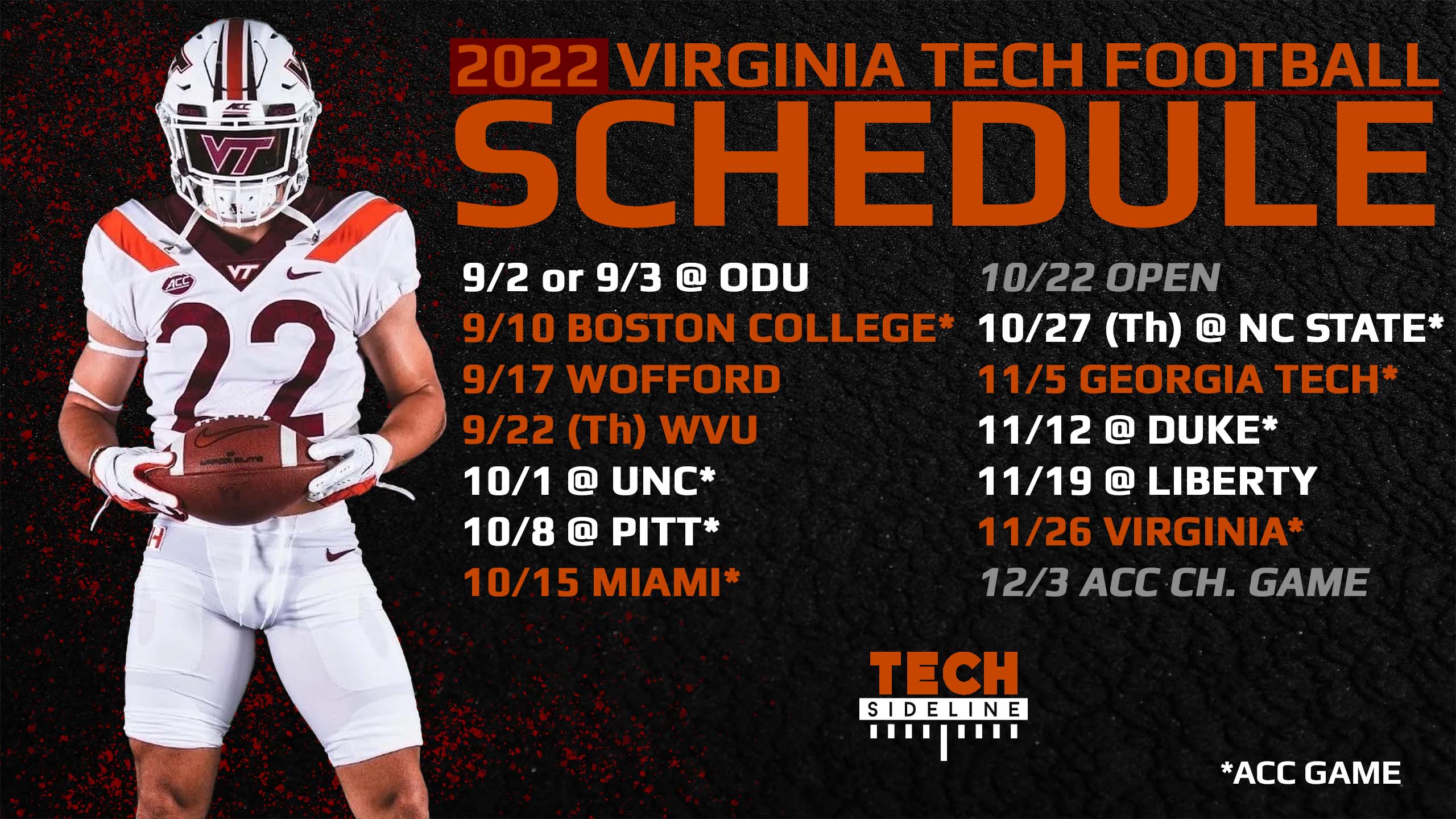 Nc State 2022 Football Schedule Virginia Tech Football Schedule Breakdown | Techsideline.com